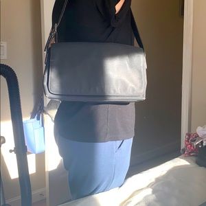 Coach black canvas purse